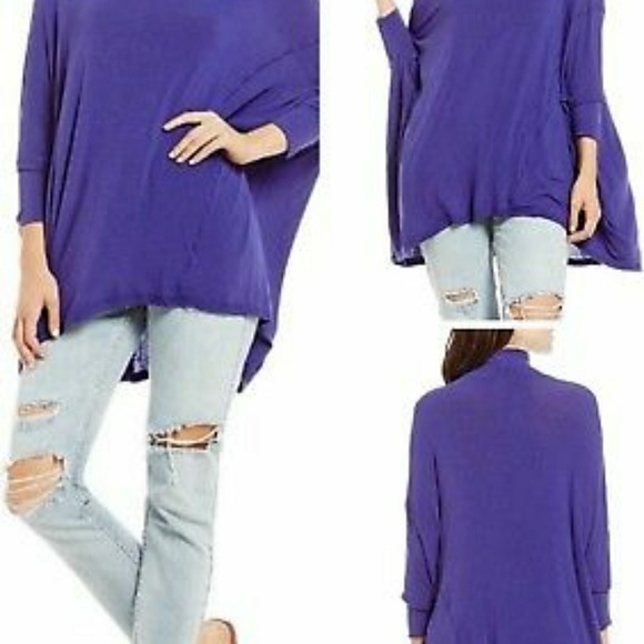 Free People Oversized Terry Turtleneck Tee - Picture 6 of 8